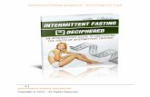 Intermittent Fasting Deciphered Uncovering The Truth Many people struggle to lose weight because their