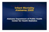 Infant Mortality Alabama 2009 · Infant Mortality Alabama 2009 Alabama Department of Public Health ... WASHINGTON 1 5.1 2 10.9 1 5.9 WASHINGTON 4 7.3 WILCOX 1 5.9 0 0.0 3 19.6 WILCOX