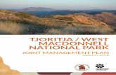 TJORITJA / WEST MACDONNELL NATIONAL PARK · Tjoritja / West MacDonnell National Park is a majestic landscape featuring ancient mountain ranges, gorges and chasms, permanent waterholes,