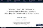 Whither Diesel? An Overview of Combustion …...Combustion Concepts and Research Directions for Compression Ignition Engines Martin H. Davy University of Oxford, UK FPC2015 Future