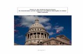 Texas&vs.&the&Federal&Government:& An&Examination&of&the ... · 1! TableofContents’ Introduction* pg.2* * Background* pg.3* * Framework*for*Comparison* pg.5* * Topics*of*Lawsuits*