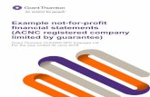 Example not-for-profit financial statements (ACNC ......Jun 30, 2018  · Example not-for-profit financial statements (ACNC registered company limited by guarantee) Grant Thornton