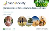 Nanotechnology for agriculture, food, and waterNanotechnology for agriculture, food, and water ... Combination of micro- and nanotechnology Krebs et al (2012) Lab on a Chip, 12(6),