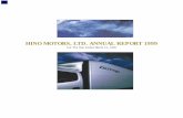 HINO MOTORS, LTD. ANNUAL REPORT 1999 · earnings recovery. The merger of Hino Motors with Hino Motor Sales, Ltd., our domestic sales affiliate, effective October 1, 1999, was approved