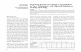 Erdem Koç, An Investigation on Energy Consumption Emel ... · in Yarn Production with Special Reference to Ring Spinning Erdem Koç, Emel Kaplan Çukurova University, Textile Engineering