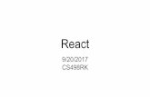 react - GitHub Pages · -Angular 2.0 was completely different from Angular 1.0-MVC doesn’t scale, according to Facebook - You end up with a lot of controllers and views to maintain-React