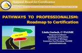 PATHWAYS TO PROFESSIONALISM: Roadmap to Certificationuthscsa.edu/gme/documents/2011 PC Workshop/TAGME.pdf · 2. Child/Adolescent Psychiatry 3. Diagnostic Radiology 4. Emergency Medicine