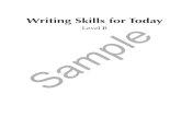 Level B SampleUnit 10 . My Home, Part 2..... 65. Unit 11 . Describing a Thought Problem..... 73. Unit 12 . Person ... Unit 7: Changing Tenses : Skill Area: Basic Writing 1. Understand