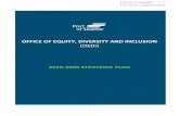 OFFICE OF EQUITY, DIVERSITY AND INCLUSION Strategic... · Director Equity, Diversity and Inclusion Purpose of Plan In 2018-19, Port leadership created its first equity department,