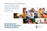 Microinsurance Network ANNUAL REPORT 2016 · According to the Global Findex Database1, 2 billion people ... ues different perspectives and ap-proaches is core to our function and
