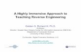 A Highly Immersive Approach to Teaching Reverse Engineering · 2019-02-25 · A Highly Immersive Approach to Teaching Reverse Engineering Golden G. Richard III, Ph.D. Professor Director,