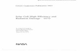 Solar Cell High Efficiency and Radiation Damage 1979 · John C. C. Fan, Massachusetts Institute of Technology. 227 Radiation Effects in GaAs AMOS Solar Cells ..... B. K. Shin and