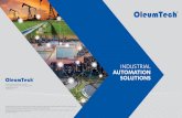 INDUSTRIAL AUTOMATION SOLUTIONS - OleumTech · 2018-10-24 · The OleumTech Level Sensors use patented resistive technology, making them one of the most reliable and safest level