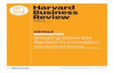 ARTICLE INNOVATION Breaking Down the Barriers to Innovation...Chief data and transformation officer, DBS 2 Harvard Business Review November–December 2019 AUTHORS INNOVATION PHOTOGRAPHER