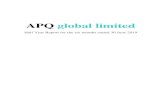 APQ global limited€¦ · APQ global limited SIX MONTHS ENDED 30 JUNE 2019 REVIEW (continued) Direct Investment Portfolio In the period, the Group completed the 100% acquisition