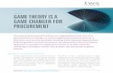 GAME THEORY IS A GAME CHANGER FOR PROCUREMENT Speaker Prese… · GAME THEORY IS A GAME CHANGER FOR PROCUREMENT WHITE PAPER WHITE PAPER: GAME THEORY IS A GAME CHANGER FOR PROCUREMENT