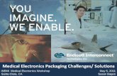 Medical Electronics Packaging Challenges/ Solutionsthor.inemi.org/webdownload/Pres/Med_Elec_May11/Pkg.pdf–Replace bulky, thick PWBs with thin, high density substrates Vias are 4X