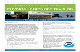 EARTH SYSTEM RESEARCH LABORATORY PHYSICAL …The Physical Sciences Division (PSD) analyzes and interprets physical processes that influence weather and climate from hours to decades