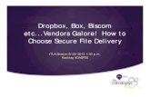 Dropbox, Box, Biscom etcVendors Galore! How to Choose ...ilta.personifycloud.com/webfiles/productfiles/1501856/DASPG5.pdf · Dropbox, Box, Biscom etc...Vendors Galore! How to Choose