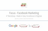 Facebook Marketing - Made in Italy. Eccellenze in Digitale - … · 2016-03-08 · Il newsfeed è il risultato dei post delle persone e pagine a cui sei connesso. Ogni newsfeed è