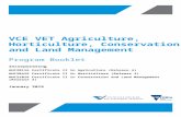 VCE VET Agriculture, Horticulture, Conservation and … · Web viewVCE VET Agriculture, Horticulture, Conservation and Land Management Program Booklet Incorporating AHC20116 Certificate