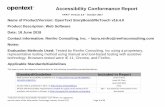 Accessibility Conformance Report - OpenText · Accessibility Conformance Report VPAT® Version 2.0 – October 2017 Name of Product/Version: OpenText StoryBoard/ReTouch v16.4.0 Product
