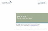 Asia in 2017 Trump, trade and rates - Credit Suisse · Asia Inflation yoy 2016 vs 2017F 2016 2017F-2.0-1.5-1.0-0.5 0.0 0.5 1.0 1.5 2.0 2.5 VN TW ID MY IN PH KR SG CH TH HK CPI expected