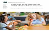 Service USDA Child Nutrition Programs...Child nutrition programs also contribute to diet quality and academic perfor mance for children from low-income and food-insecure households.