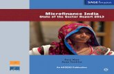 Microfinance India: State of the Sector Report 2013 · Microfinance India State of the Sector Report 2013 Tara Nair Ajay Tankha Thank you for choosing a SAGE product! If you have