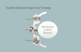 Student Employee Supervisor Training Employee Supervis… · supervisor as soon as possible. The student employee must file and sign an Accident Reporting and Treatment form with
