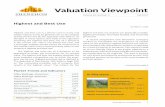 Valuation Viewpoint - Shenehon · Valuation Viewpoint Volume 55 Number 7 Fall 5613 Valuation Viewpoint 1 Highest and best use is a phrase used in many real estate reports. It may