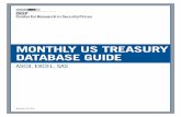 MONTHLY US TREASURY DATABASE GUIDE - Wharton …105 West Adams, Suite 1700 Chicago, IL 60603 Tel: 312.263.6400 Fax: 312.263.6430 Email: Support@crsp.ChicagoBooth.edu