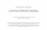 Texas Coastal NPS Pollution Control Program · 2018-03-06 · STATE OF TEXAS COASTAL NONPOINT SOURCE POLLUTION CONTROL PROGRAM Coastal Coordination Council December 1998 A publication