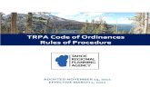 TRPA Code of Ordinances Rules of Procedure · ADOPTED NOVEMBER 15, 2011 . EFFECTIVE MARCH 1, 2012 . TRPA Code of Ordinances . Rules of ProcedureFile Size: 603KBPage Count: 72