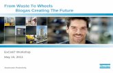 From Waste To Wheels Biogas Creating The Future4 Atlas Copco Group Presentation 2010 Biogas production is a natural process Biogas is produced by the degradation of organic matter
