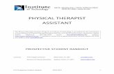 PHYSICAL THERAPIST ASSISTANT - IOT · 2019-06-10 · “Physical therapist assistants (PTAs) work as part of a team to provide physical therapy services under the direction and supervision