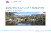 Water Sharing Plan for the Tuross River Unregulated …...Water Sharing Plan for the Tuross River Unregulated and Alluvial Water Sources 2016 - a legal instrument written in its required