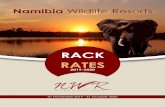 Namibia Wildlife Resorts · Self-catering Bush chalet Acacia (A & B) – 4 beds (min 2) Aloe (A , B & C) – 6 beds (min 3) Bed only 970 1120 970 1120 Alexandria (A, B & C) – 6