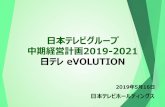 日テレ eVOLUTION2 新中期経営計画 2019-2021 日テレ eVOLUTION 日本テレビホールディングス 3 ①前中期経営計画Change65の実績 中計最終年度（2018