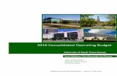 2016 Consolidated Operating Budget · 2020-01-30 · CONSOLIDATED OPERATING BUDGET – AUGUST 27-28, 2015 . 2016 Consolidated Operating Budget University of North Texas System 1901