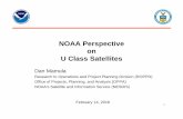 NOAA prespective on U Class Satellites 2-14-17 V1...NOAA Perspective on U Class Satellites Dan Mamula Research to Operations and Project Planning Division (ROPPD) Office of Projects,