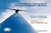 UN Global CompaCt maNaGemeNt model · The UN Global Compact Management Model was developed over the course of many months, in consultation with a range of corporate sustainability