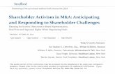 Shareholder Activism in M&A: Anticipating and Responding ...media.straffordpub.com/products/shareholder... · 10/30/2014  · M&A Market Overview Historical Domestic M&A Activity
