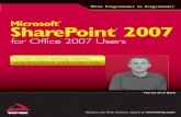 Microsoft SharePoint 2007€¦ · Microsoft® SharePoint® 2007 for Office 2007 Users ffirs.indd iii 3/30/09 10:21:32 AM