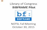 Library of Congress - WordPress.com · 30-10-2015  · THE BIBFRAME EDITOR AND THE LC PILOT The Semantic Web and Linked Data : a Recap of the Key Concepts. Welcome to “The BIBFRAME