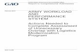 GAO-14-266, Army WorkLoad and Performance System: Actions ... · million on the system over the next 5 years. The Army’s Logistics Modernization Program (LMP) is an enterprise resource