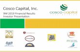 9M 2019 Financial Results Investor Presentationcoscocapitalbeta.webtogo.com.ph/images/items/... · 9M 2019 Consolidated Financial Highlights (In PHP millions) 5-0.4% +5.6% +3.1% +137%