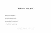 ellipsoid method slides - Stanford Engineering Everywhere · ellipsoid method addresses both issues, but retains theoretical eﬃciency Prof. S. Boyd, EE364b, Stanford University