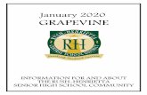 January 2020 GRAPEVINE · • January 6 Classes resume • January 15 PTO meeting 6:30 PM in C-Wing Conf. Rm. • January 20 Schools Closed for MLK Day • January 21-24 Regents Exams