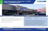 1501 Interstate Dr., Champaign, IL 61822 FOR LEASE/SALE ......DEVONSHIRE REALTY Coldwell Banker Commercial Devonshire Realty 201 W. Springfield Ave. 11 th, Floor 217-352-7712 1501